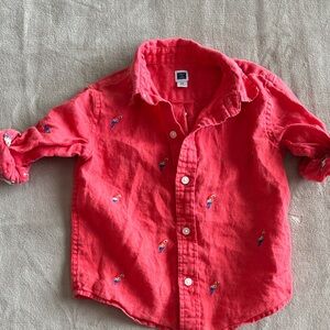 Janie & Jack Parrot Button-Up